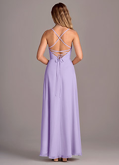 Azazie Mei Bridesmaid Dresses Lilac A-Line Chiffon Dress image6