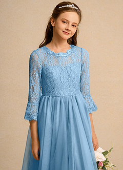 Azazie Lamb Girl Flower Girl Klänningar Klä Balklänning i Spets image5