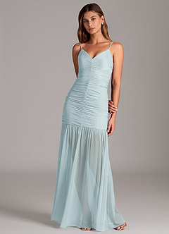 Azazie Aimie Abiti da Damigella Abito Sirena in Maglia Nebbia image4