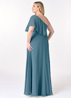 Azazie Lizzy Bridesmaid Dresses Bermuda A-Line One Shoulder Chiffon Dress image11