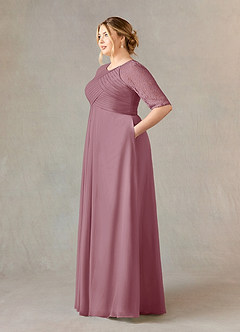 Azazie Barrymore Mother of the Bride Dresses A-Line Scoop lace Chiffon Floor-Length Dress image9