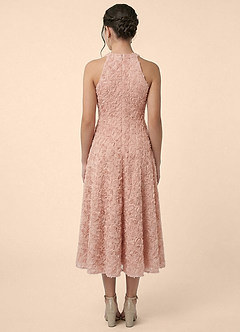 Azazie Muffin Junior Formal Klä av A-Line i 3D blommig broderad spets image2