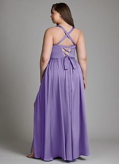 Azazie Francis Bridesmaid Dresses Tahiti A-Line Corset Stretch Satin Dress image10