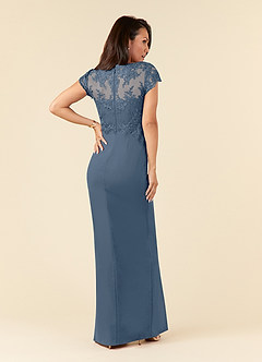 Azazie Carmen Mother of the Bride Dresses Twilight Sheath Lace Dress image3