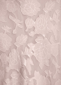 Azazie Kieryn Bridesmaid Dresses Blushing Pink Mermaid Pleated Floral Burnout Dress image13
