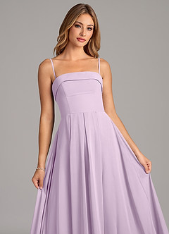 Azazie Lucienne Abiti da Damigella Abito Convertibile A-Line in Chiffon Senza Cinturino Lilla Glassato image7