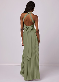 Barbie ♥ Azazie Bridesmaid Dresses Pistachio A-Line Pleated Chiffon Dress image2
