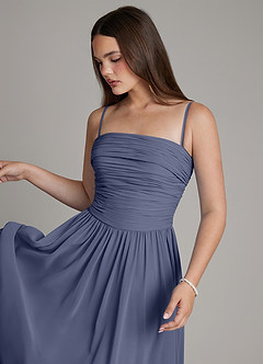 Azazie Andreina Bridesmaid Dresses Stormy A-Line Pleated Chiffon Dress image2