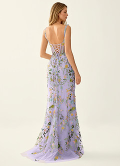 Posey Lilac Lace Mermaid Prom Dress image2