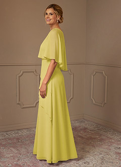 Azazie Bowie Mother of the Bride Dresses Canary A-Line Chiffon Dress image4