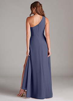 Azazie Brooke Jurken voor bruidsmeisjes Jurk van Chiffon met A-Lijn One-Shoulder Stormachtig image7