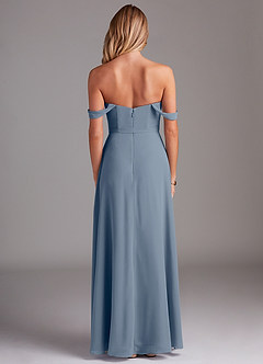 Azazie Aaron Bridesmaid Dresses Twilight A-Line Off the Shoulder Chiffon Convertible Dress image3