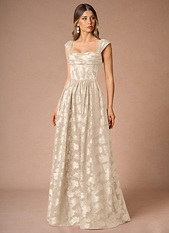 Hazel Cream Pleated Maxi Dress image7