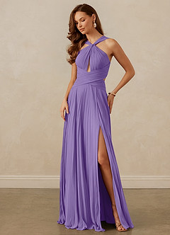 Christian Siriano Bridal for Azazie 1009 Bridesmaid Dresses Tahiti A-Line Pleated Chiffon Dress image8