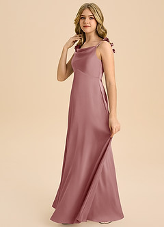 Azazie Gumdrop Junior Klä av Imperium i Stretch Satin Plisserad image5