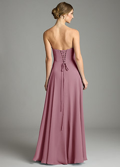 Azazie Ayla Bridesmaid Dresses Vintage Mauve A-Line Sweetheart Neckline Chiffon Dress image4