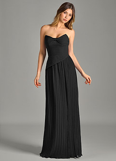 Azazie Becka Suknie dla druhen Linia A Bez ramiączek Szyfon Do ziemi Sukienka image4