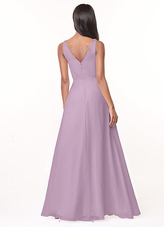 Azazie Nala Bridesmaid Dresses Wisteria A-Line Pleated Chiffon Dress image2