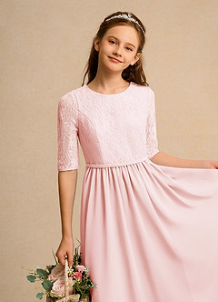 Azazie Pippin Junior Formal Flower Girl Klänningar Klä A-Line i Spets image3