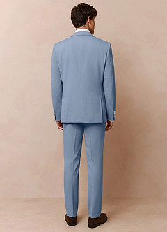 front Owen Dusty Blue Lightweight Tailored Suit Jacket