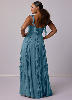 Barbie ♥ Azazie Bridesmaid Dresses Bermuda A-Line with Pockets Chiffon Dress image8