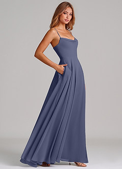 Azazie Elle Bridesmaid Dresses Stormy A-Line Pleated Chiffon Dress image5