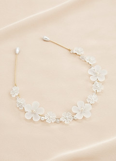 Frosted Floral Bead Headband