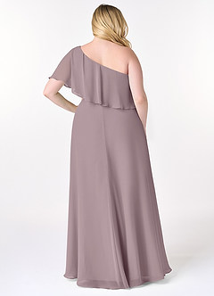 Azazie Lizzy Bridesmaid Dresses Dusk A-Line One Shoulder Chiffon Dress image9