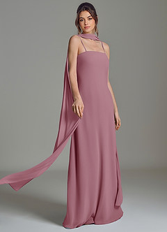 Azazie Ilana Bridesmaid Dresses Vintage Mauve A-Line Strapless Chiffon Dress image7