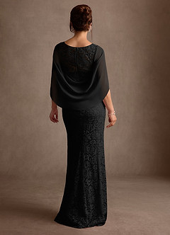 Azazie Karyn Mother of the Bride Dresses Black Mermaid Lace Dress image2