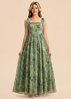 front Azazie Delyra Junior Formal Dress