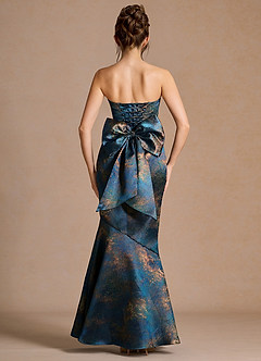 Nancy Bronce Verde Azulado Vestido largo image1