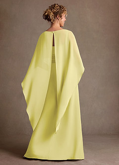 Azazie Marilla Abiti per la Madre della Sposa Abito A-Line in Chiffon Plissettato Sorbetto Al Limone image3