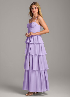 Azazie Alanna Bridesmaid Dresses Lilac A-Line Sweetheart Neckline Chiffon Dress image6