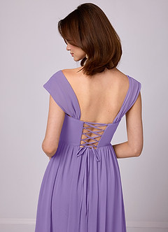 Barbie ♥ Azazie Bridesmaid Dresses Tahiti A-Line Corset Chiffon Dress image7