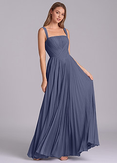 Azazie Mina Bridesmaid Dresses Stormy A-Line Pleated Chiffon Dress image3