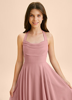 Azazie Kady Junior Linia A Dekolt w kształcie serca Szyfon Długość podłogi Młodsza druhna Sukienka image6