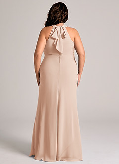 Azazie Doretta Bridesmaid Dresses English Rose Mermaid Pleated Chiffon Dress image7