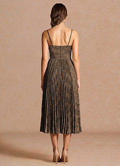 Midi jurk Vesper Kahvi Ruskea image2