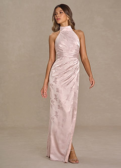 Vestido Rosa Suave Largo Rosalind image5