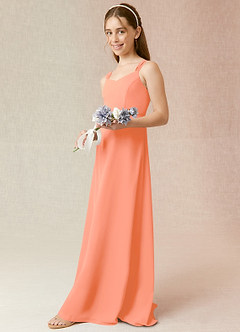 Azazie Denice Junior Sunset A-Line Chiffon Dress image5