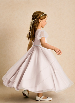 Azazie Duckie Flower Girl Klänningar Klänning Balklänning i Tyll Plisserad image2