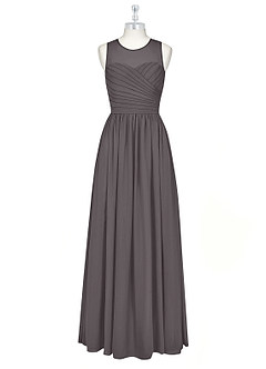 Azazie Nina Bridesmaid Dresses A-Line Pleated Chiffon Floor-Length Dress image6