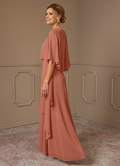 Azazie Bowie Mother of the Bride Dresses MAI TAI A-Line Chiffon Dress image3