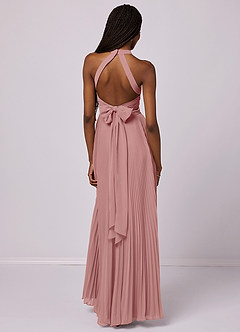 Barbie ♥ Azazie Bridesmaid Dresses Dusty Rose A-Line Pleated Chiffon Dress image7