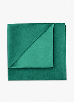 front Metallic Satin Pocket Square