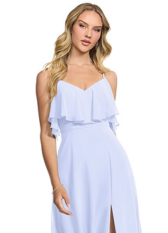 Azazie Jean Bridesmaid Dresses Lavender A-Line Chiffon Convertible Dress image4