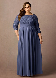 Azazie Carmena Mother of the Bride Dresses Stormy A-Line Sequins Chiffon Dress image7