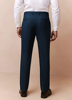 front Owen Navy Blue Lightweight Tailored Dress Pants
