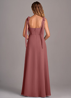 Azazie Debra Bridesmaid Dresses Amethyst A-Line with Pockets Chiffon Convertible Dress image3
